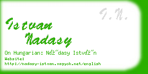 istvan nadasy business card